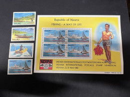 9-11-2023 (stamps) Nauru Island - WiPA 1981 Stamp Show (4 Stamps + 1 M/s) - Nauru