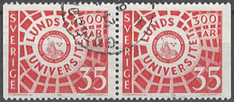 Sweden 1968. Mi.Nr. 606 Dl/Dr Pair, Used O - Used Stamps