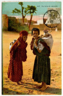 Algeria 1933 Postcard Children - Water Carriers; Scott 33 - 1c. Kasbah Street - Bambini