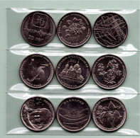 Moldova Moldova Transnistria 2019=2021 Coins Of 1rub. 9 Coins On Different Topics - Moldavie