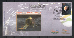 India 2023 Special Cover - Chandrayaan-3 Landing On The Moon, ISRO, Vikram, Space, Rover, Pragyan, Inde, Indien - Azië