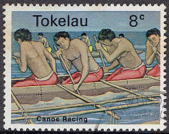 TOKELAU 1978 QEII 8c Multicoloured, Caneo Racing SG65 FU - Tokelau