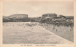 ETATS UNIS - California - Long Beach -On The Beach - Animé - Plage - Carte Postale Ancienne - Los Angeles