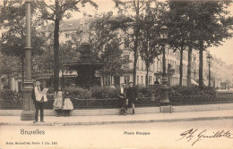BELGIQUE - Bruxelles - Place Rouppe - Carte Postale Ancienne - Squares