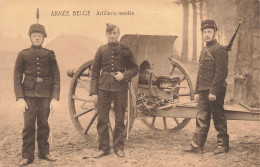 MILITARIA - Armée Belge - Artillerie Montée - Char - Soldats -  Carte Postale Ancienne - Personnages