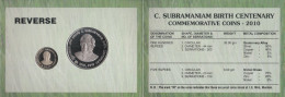 Celebrate Diwali W/ Silver Proof Coins In Sealed Cover, Cent.C. Subramanian Form Gov.RBI. 09,FV-$46.20 - Other - Asia