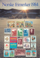 Postcard Norway Norske Frimerker 1984 - Usados