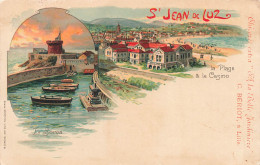 FRANCE - Saint Jean De Luz - La Plage Et Le Casino - La Socca - Multi Vues - Colorisé - Carte Postale Ancienne - Saint Jean De Luz