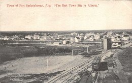 US6194 Town Of Fort Saskatchewan Alta Canada Train Railway - Otros & Sin Clasificación