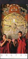 BHUTAN Monk Playing The Bone Trumpet Musical Instrument Azha Keza Picture Postcard BHOUTAN - Bután