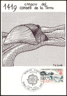 Andorre Français - Andorra CM 1982 Y&T N°301 - Michel N°MK322 - 2f EUROPA - Maximumkarten (MC)