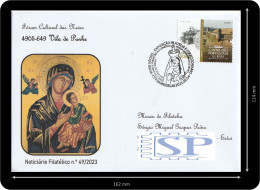 Portugal 2023 Carimbo Comemorativo Nossa Senhora Das Neves Religião Religion Vila De Punhe Barroselas Viana Do Castelo - Postmark Collection