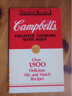 Favorite Recipes CAMPBELL'S Creative Cooking With Soup Over 1,900 Delicious Mix And Match Recipes 1987 - Cucina Al Forno