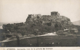 GRECE - Athènes - Acropole Vue De La Prison De Socrate - Carte Postale Ancienne - Grecia