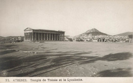 GRECE - Athènes - Temple De Thésée Et Le Lycabette - Carte Postale Ancienne - Grèce
