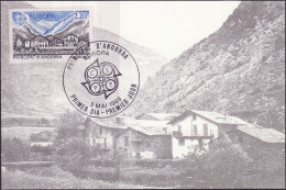 Andorre Français - Andorra CM 1986 Y&T N°348 - Michel N°MK369 - 2,20f EUROPA - Cartas Máxima