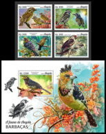 ANGOLA 2018 MNH Barbets Bartvögel 4v+S/S - OFFICIAL ISSUE - DH1908 - Climbing Birds