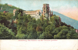 ALLEMAGNE - Heidelberg - Das Schloss Von Der Terrasse Gesehen - Colorisé - Carte Postale Ancienne - Heidelberg