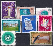 UNO GENF 1969 Mi-Nr. 1-8 Kompletter Jahrgang/complete Year Set ** MNH - Unused Stamps