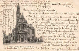 FRANCE - Paris - Eglise Saint Etienne Du Mont - Façade Principale - Carte Postale Ancienne - Iglesias