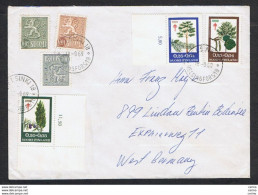 FINLAND: 1969  COVERT WITH:  3 ISSUES (531A + 531B + 531C + 594 + 624 + 625) - TO GERMANY - Lettres & Documents