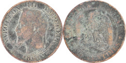 FRANCE - 1861 - 5 Centimes - Bordeaux (K) - Napoléom III - F117 - 16-035 - 5 Centimes