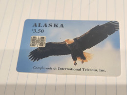 UNITED STATES-ALASKA-(USA-ASK-09-INR-9)-Alaskan Bald Eagle Complimentary-(3)-(3.50)-(C41043497)-tirage-6.000-good - Cartes à Puce