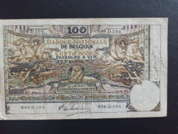 Billet Belgique 100 Francs 08/12/1914 - Andere & Zonder Classificatie