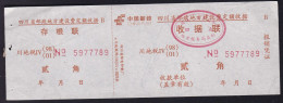 CHINA  CHINE SICHUAN ADDED CHARGE LABEL (ACL)  0.20 YUAN - Other & Unclassified