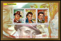 [Q] Italia / Italy 2007: Foglietto Personaggi Dello Spettacolo / Celebrities Of The Entertainment S/S ** - Chanteurs