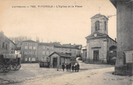 CPA 63 VIVEROLS / PLACE DE L'EGLISE - Autres & Non Classés