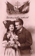 COUPLES - Nos Vœux Enfin Exaucés - Mariés - Carte Postale Ancienne - Couples