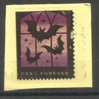 USA 2019 BATS Pipistrelli Fledermäuse Spooky Silhouettes FRAMA ATM Computer Vended Automatenmarken Forever Rate - Bats
