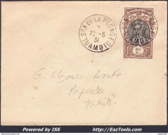 OCEANIE N°22 SUR LETTRE AVEC CAD DE LA SOCIETE DE LA PLONGE TUAMOTU 22/05/1931 RARE - Briefe U. Dokumente