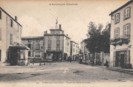 CPA 63 PONT DU CHATEAU / PLACE DU POIDS DE VILLE - Autres & Non Classés