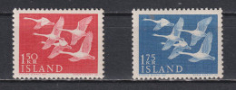 Timbre Neuf** D'Islande De 1956 N°270 271 MLH - Neufs