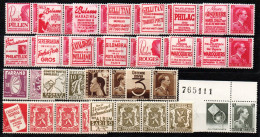 2102. BELGIUM MNH LOT ADVERTISING LABELS - Nuovi