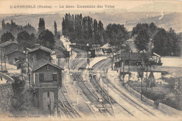 CPA 69 L'ARBRESLE / LA GARE / ENSEMBLE DES VOIES - L'Arbresle