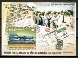 Cuba 2009 / 70 Years Postal Rocket MNH 70 Aniversario Cohete Postal / Cu10103  22-43 - Poste