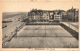 BELGIQUE - Middelkerke - Vue Aériennes Des Tennis  - Carte Postale Ancienne - Knokke
