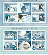 Guinea Bissau International Year Of The Arctic Polar Expedition Set MNH - Internationale Pooljaar