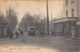 CPA 69 OULLINS / MONTEE DE LA MULATIERE / TRAMWAY - Oullins