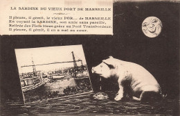 CONTES - FABLES - LÉGENDES - La Sardine Du Vieux Port  De Marseille - Carte Postale Ancienne - Contes, Fables & Légendes