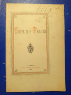 Supplizi E Prigioni Al Senatore Fedele Lampertico D. Bortolan Vicenza 1886 Tipografia S. Giuseppe Di G. Rumor - Alte Bücher