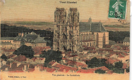 FRANCE - Toul Illustré - Vue Générale - La Cathédrale - Colorisé - Carte Postale Ancienne - Toul