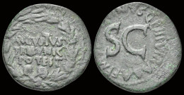 Augustus AE Dupondius M.Sanquinius, Moneyer - The Julio-Claudians (27 BC To 69 AD)