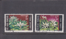 FRENCH POLYNESIA - POLYNESIE FRAN. - O / FINE CANCELLED - 1969 - LOCAL FLOWERS - Yv. 64/65  - Mi. 90/91 - Usati