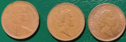 GRAN BRETAGNA  1980-85-86   TWO PENCE - 2 Pence & 2 New Pence