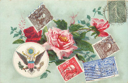 Themes Div Ref  TT948- Philatelie - Timbres - Stamps - Representation Timbres Etats Unis D Amerique - Usa - - Timbres (représentations)