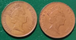 GRAN BRETAGNA  1988-89 TWO PENCE - 2 Pence & 2 New Pence